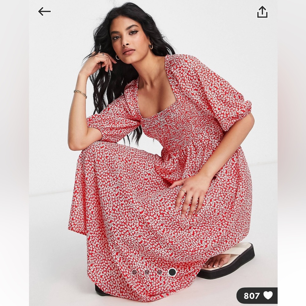 ASOS midi smock dress NWT